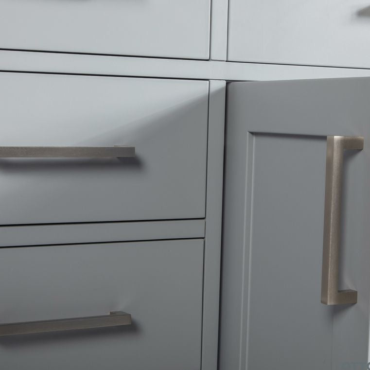 Fawna 60" Gray Double Bowls Bathroom Cabinet