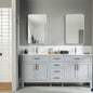 Fawna 72" Gray Double Bowls Bathroom Cabinet