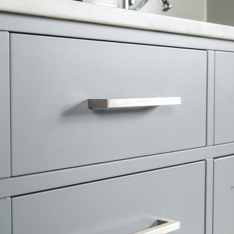 Fawna 72" Gray Double Bowls Bathroom Cabinet