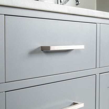 Fawna 72" Gray Double Bowls Bathroom Cabinet