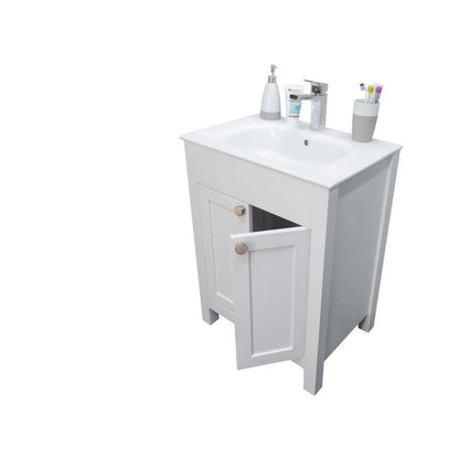 Aria White 24" Bathroom Cabinet