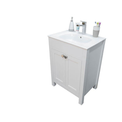 Aria White 24" Bathroom Cabinet