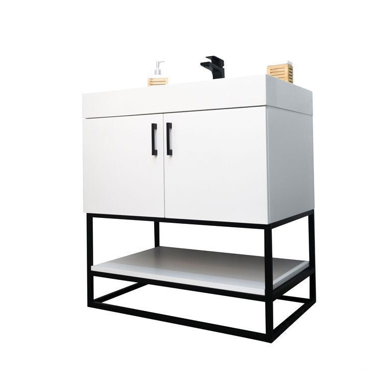 Solana White 30" Bathroom Cabinet