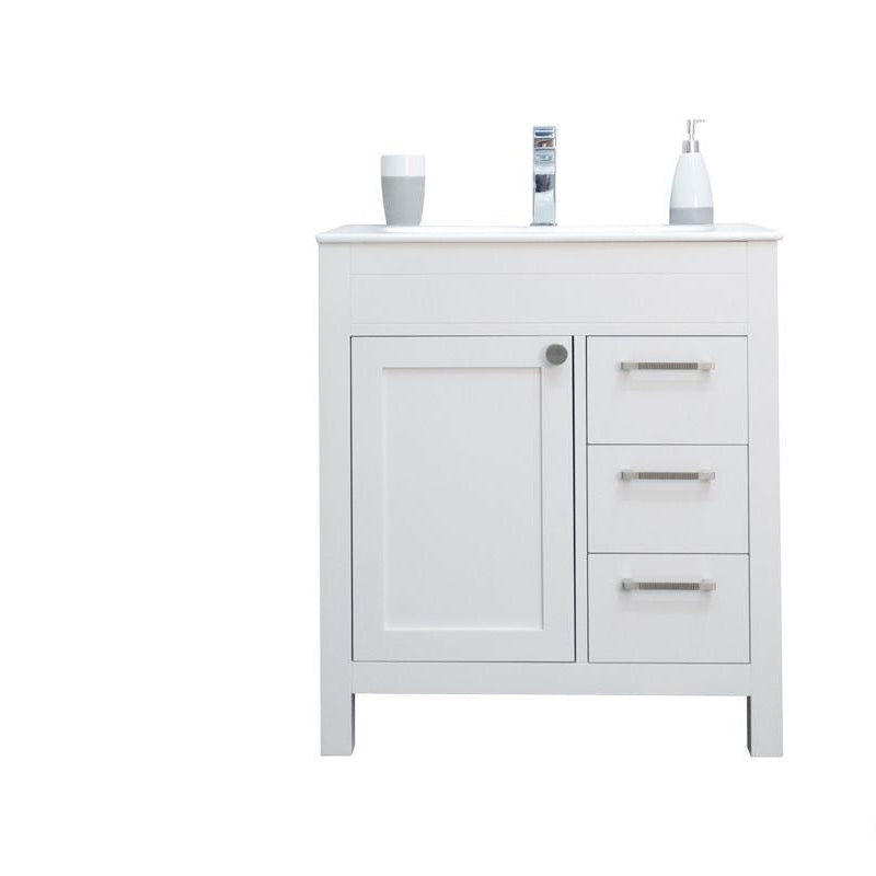 Aria White 30" Bathroom Cabinet