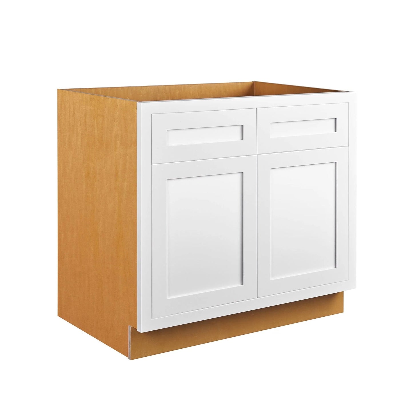 Maplevilles Cabinetry Inset 33" Wide x 35" Tall Double Door Base Cabinet with Double Drawers
