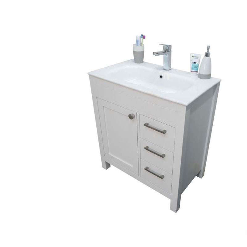 Aria White 30" Bathroom Cabinet