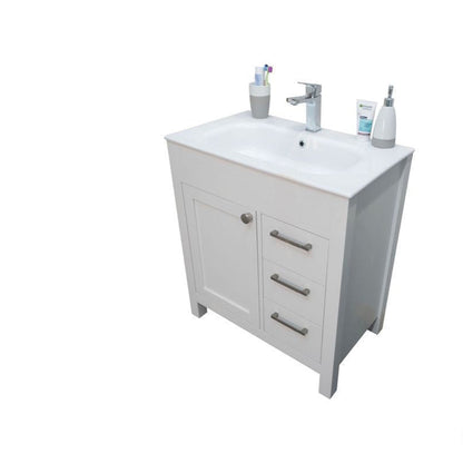 Aria White 30" Bathroom Cabinet
