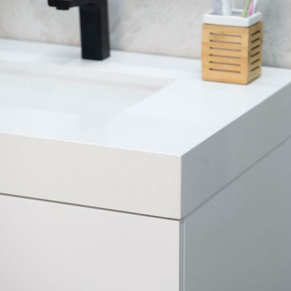 Solana White 30" Bathroom Cabinet