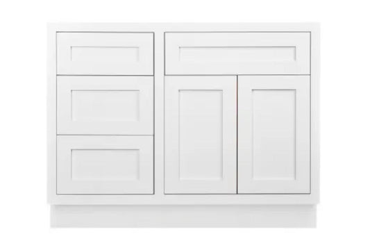 Maplevilles Cabinetry 42" Single Free Standing Vanity Cabinet Only - Less Vanity Top