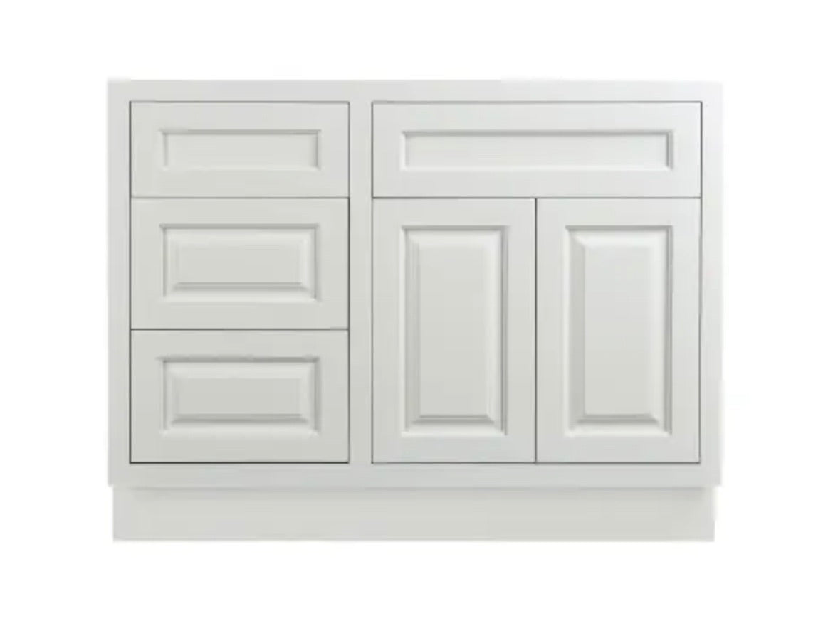 Maplevilles Cabinetry 42" Single Free Standing Vanity Cabinet Only - Less Vanity Top