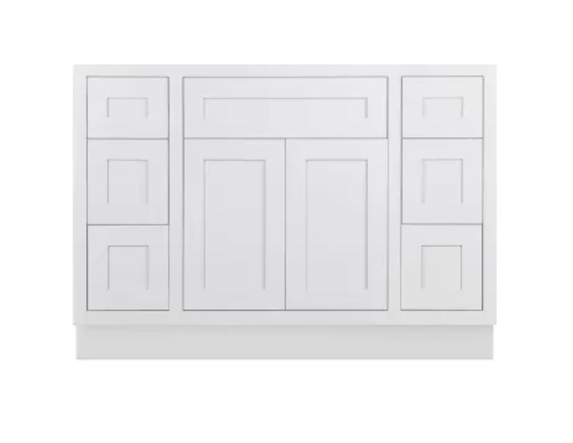 Maplevilles Cabinetry 48" Single Free Standing Vanity Cabinet Only - Less Vanity Top