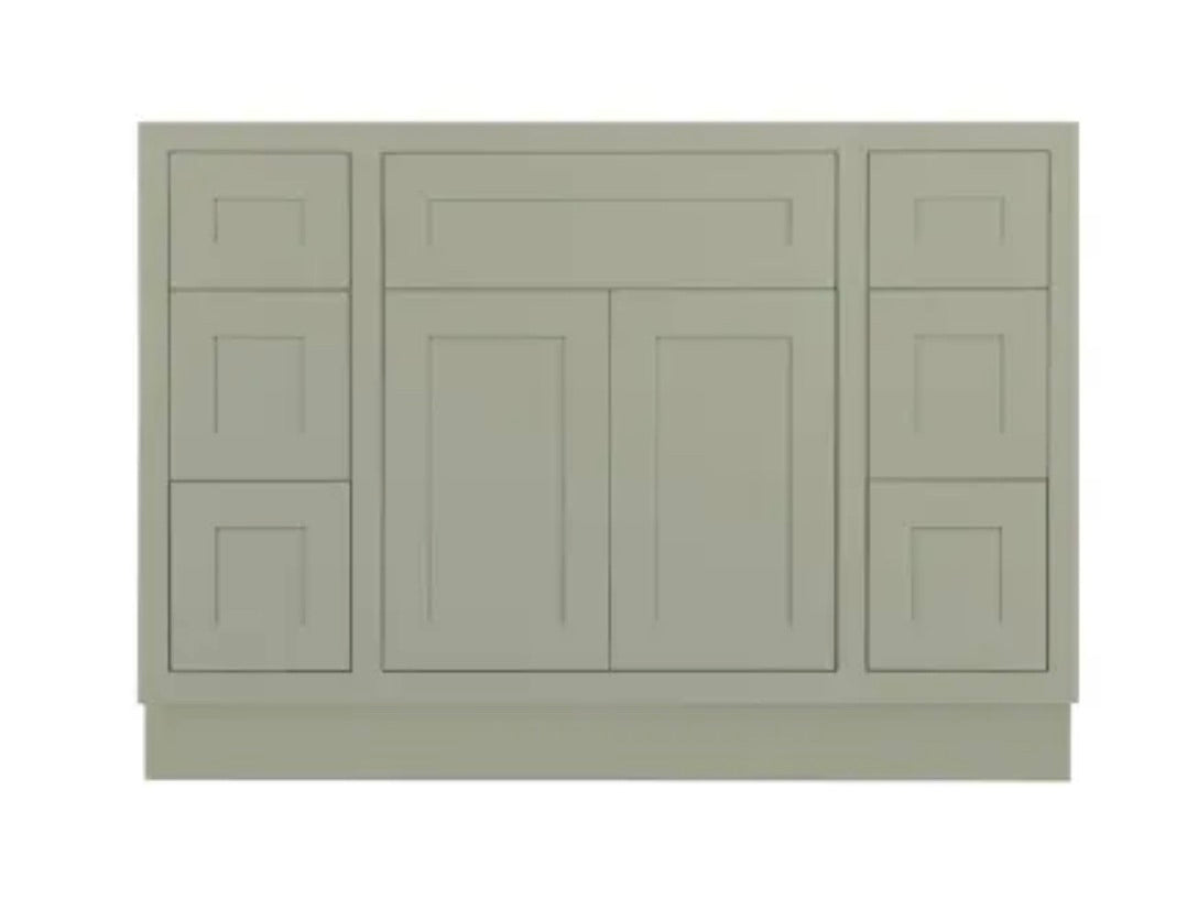 Maplevilles Cabinetry 48" Single Free Standing Vanity Cabinet Only - Less Vanity Top