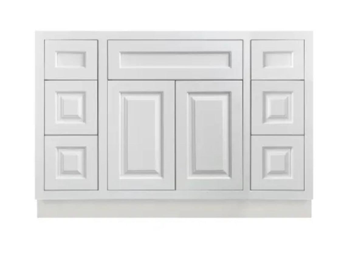 Maplevilles Cabinetry 48" Single Free Standing Vanity Cabinet Only - Less Vanity Top