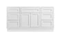 Maplevilles Cabinetry 60" Single Free Standing Vanity Cabinet Only - Less Vanity Top