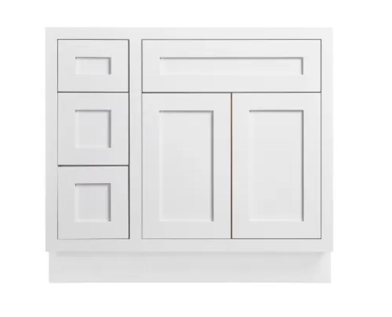 Maplevilles Cabinetry 36" Single Free Standing Vanity Cabinet Only - Less Vanity Top