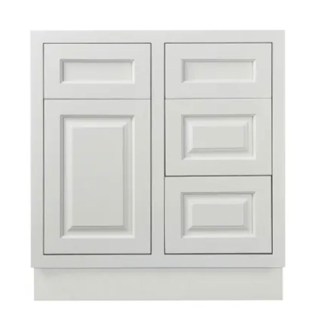Maplevilles Cabinetry 30" Single Free Standing Vanity Cabinet Only - Less Vanity Top