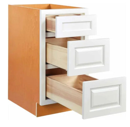 Maplevilles Cabinetry Inset 18" Wide x 35" Tall Base Cabinet with Triple Drawers