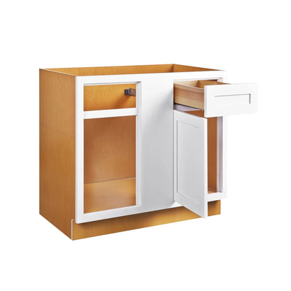 Maplevilles Cabinetry Inset 36" Wide x 35" Tall Double Door Base Cabinet with Single Drawer