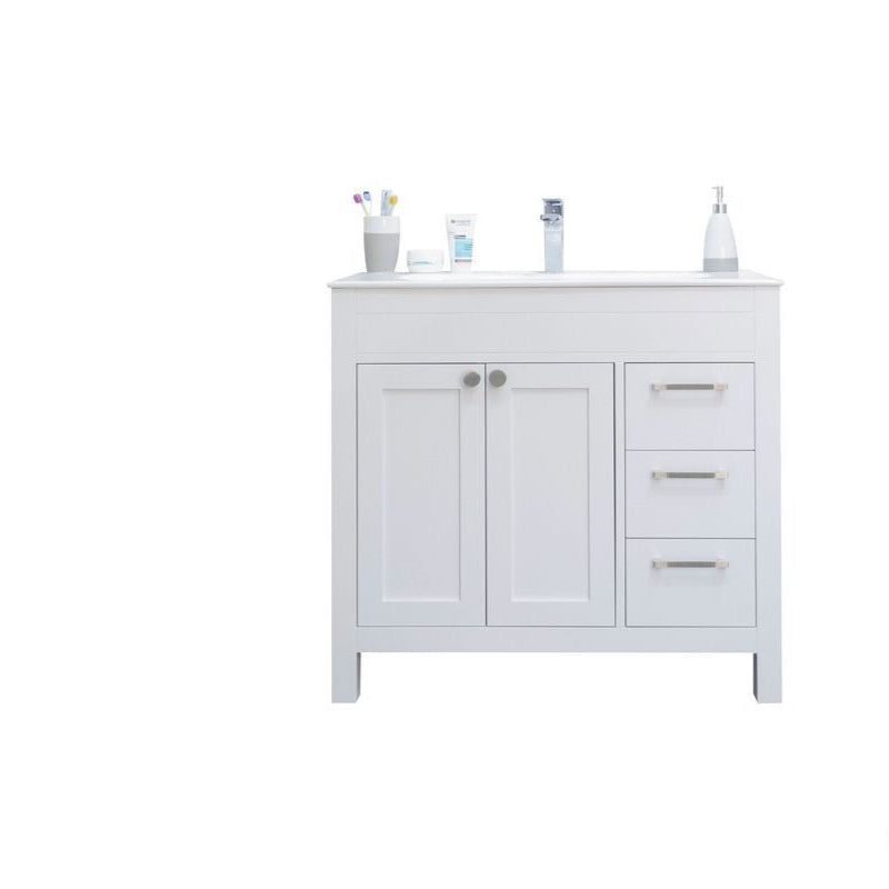 Aria White 36" Bathroom Cabinet