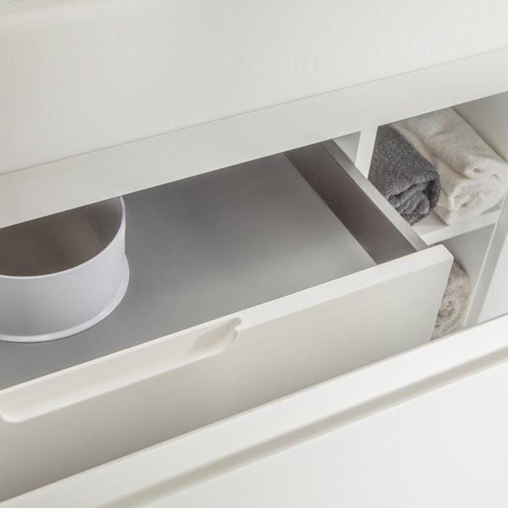 Gala 60" White Double Bowls Bathroom Cabinet