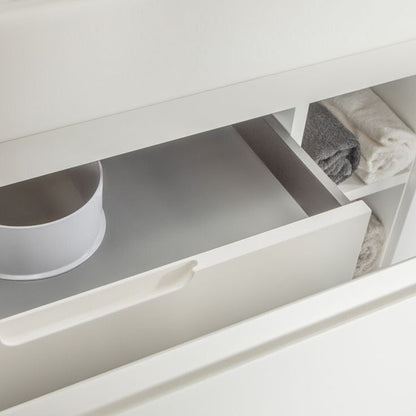 Gala 60" White Double Bowls Bathroom Cabinet