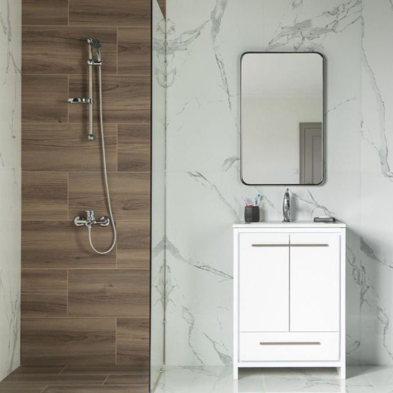 Arte 26" White Bathroom Cabinet