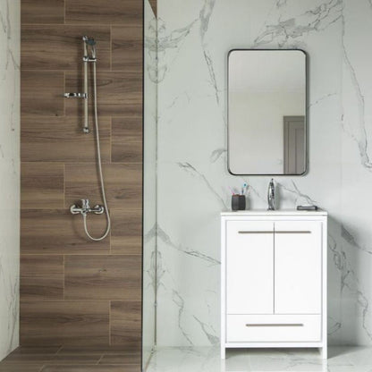 Arte 26" White Bathroom Cabinet