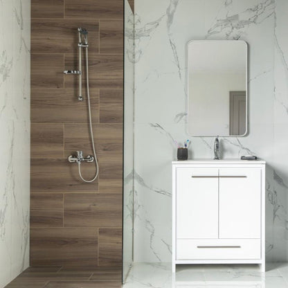 Arte 30" White Bathroom Cabinet