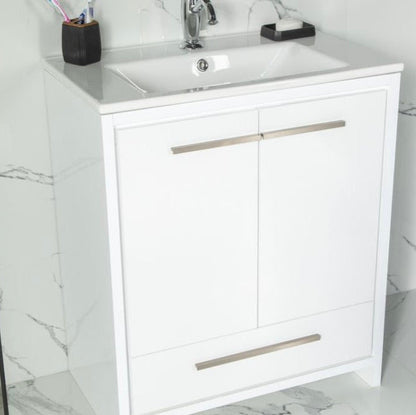 Arte 30" White Bathroom Cabinet