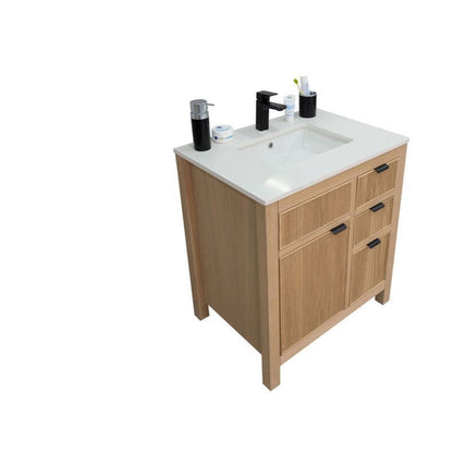 Catalina Natural Oak 30" Bathroom Cabinet