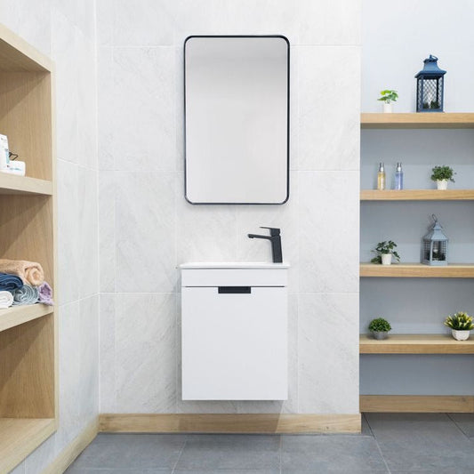 Luca White 20" Bathroom Cabinet