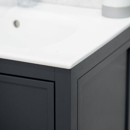 Frame Dark Gray 24" Bathroom Cabinet