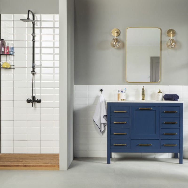 Ashley 42" Blue Bathroom Cabinet