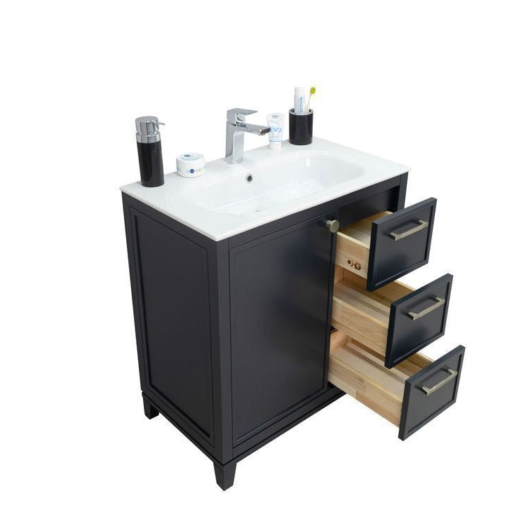 Frame Dark Gray 30" Bathroom Cabinet