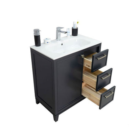 Frame Dark Gray 30" Bathroom Cabinet