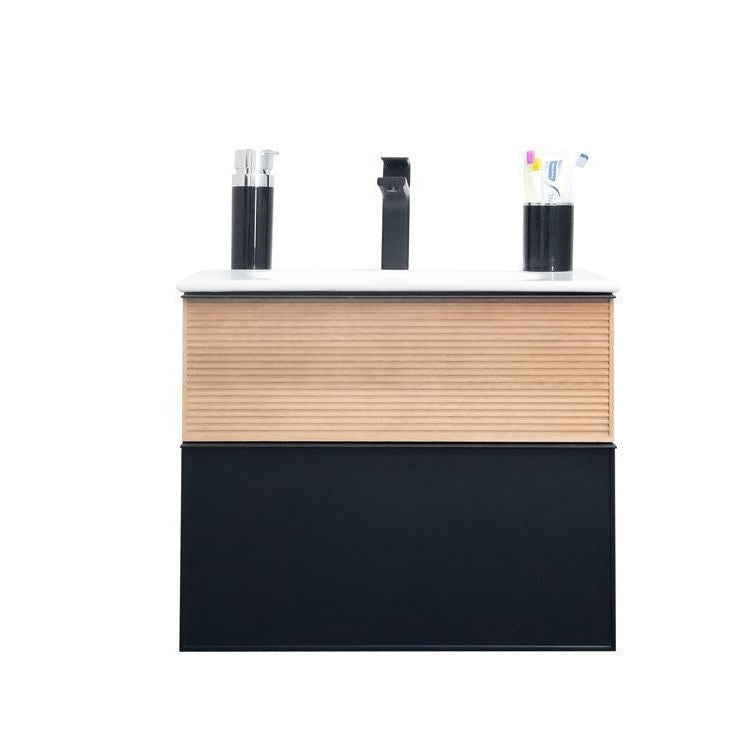 Ravello Natural Black 24" Bathroom Cabinet