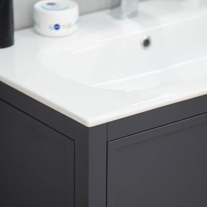 Frame Dark Gray 30" Bathroom Cabinet