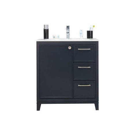 Frame Dark Gray 30" Bathroom Cabinet