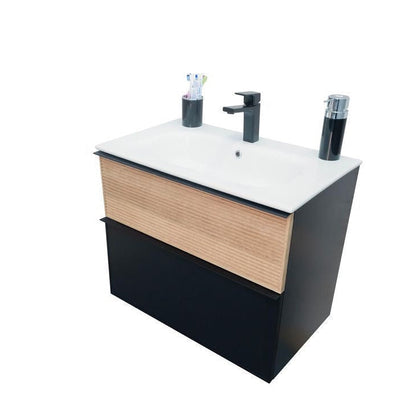 Ravello Natural Black 24" Bathroom Cabinet