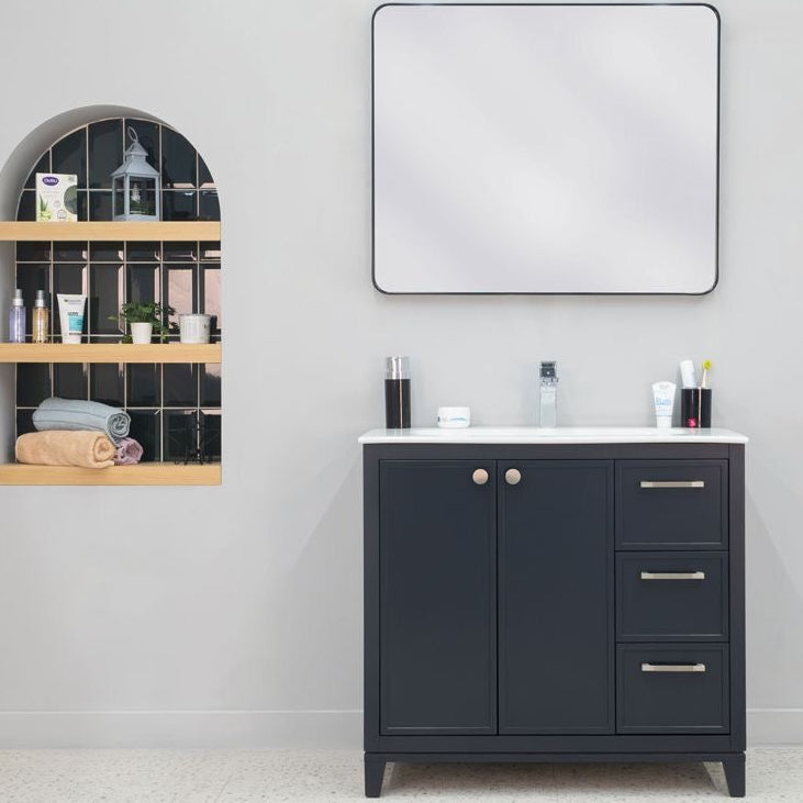 Frame Dark Gray 36" Bathroom Cabinet