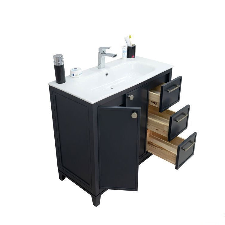 Frame Dark Gray 36" Bathroom Cabinet