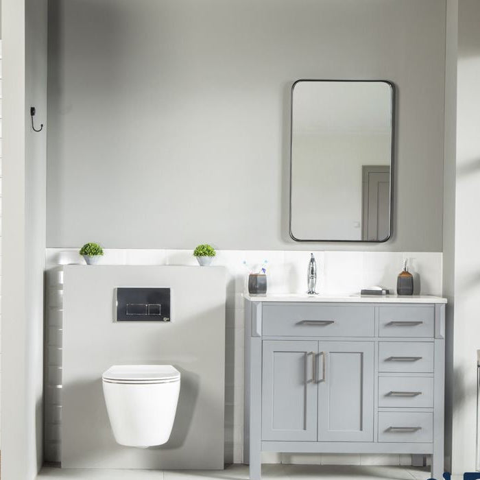Fawna 36" Gray Bathroom Cabinet