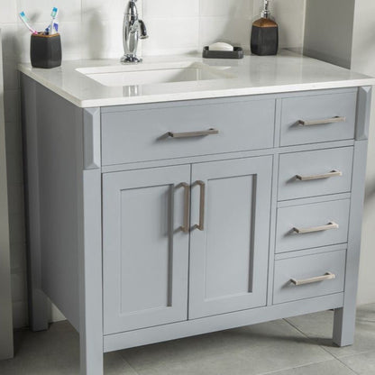 Fawna 36" Gray Bathroom Cabinet