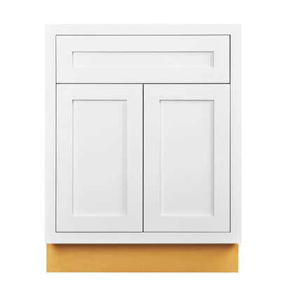 Maplevilles Cabinetry Inset 27" Wide x 35" Tall Double Door Base Cabinet with Single Drawer