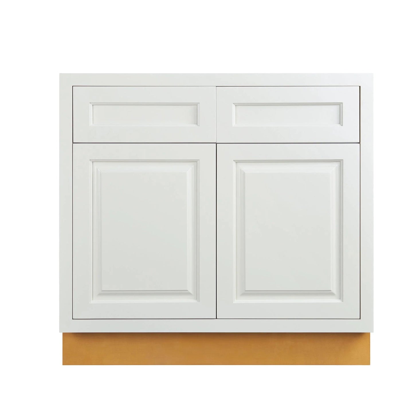 Maplevilles Cabinetry Inset 33" Wide x 35" Tall Double Door Base Cabinet with Double Drawers