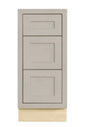 Maplevilles Cabinetry Inset 15" Wide x 35" Tall Base Cabinet with Triple Drawers