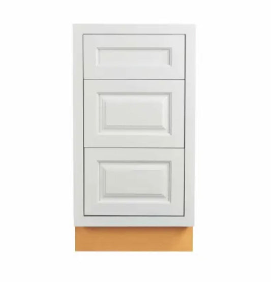 Maplevilles Cabinetry Inset 18" Wide x 35" Tall Base Cabinet with Triple Drawers