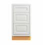 Maplevilles Cabinetry Inset 18" Wide x 35" Tall Base Cabinet with Triple Drawers