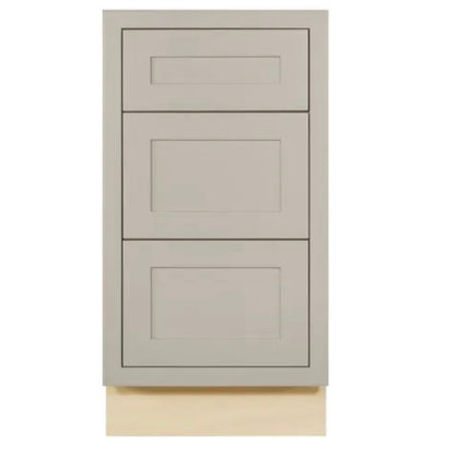 Maplevilles Cabinetry Inset 18" Wide x 35" Tall Base Cabinet with Triple Drawers