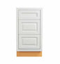 Maplevilles Cabinetry Inset 18" Wide x 35" Tall Base Cabinet with Triple Drawers
